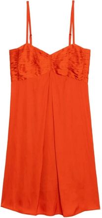 Zadig&Voltaire Vestido Tirantes Satin Corto - Dames - Korte kleedjes - Oranje - S - Satijn - Kleedjes