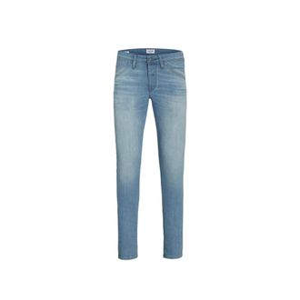 Jack & Jones Slim Fit Lage Taille Jeans Glenn - Heren - Slim Fit Jeans - Blauw - W33 L34 - Katoen - Jeans