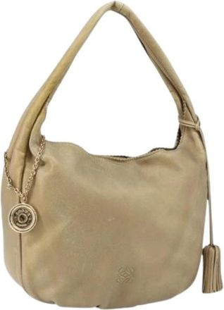 Loewe Pre-owned Shoulder Bags, female, Beige, Size: ONE SIZE Pre-owned Shoulder Bag