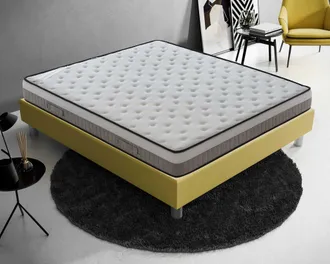 Materassi & Doghe Materassiedoghe - Materasso In Memory Foam Alto 22 Cm Alta Densit&agrave; - Sistema Di Alleviamento Dei Punti Di Pressione - Elastico E Indeformabile - Ortop
