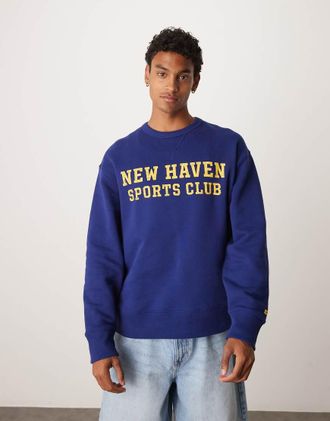 GANT Felpa blu navy con grafica