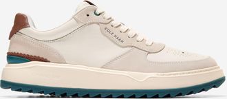 Cole Haan Mens GrandPr&oslash; Crossover Waterproof Golf Shoes - Beige Size 9.5