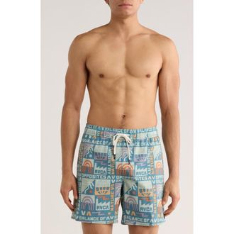 Rvca Atas Swim Trunks in Vintage Navy at Nordstrom Rack, Size Xx-Large