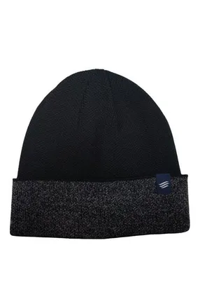 United By Blue The Essential Merino Marled Beanie in Black at Nordstrom