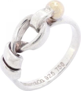 Tiffany & Co. Yellow Gold (18K) Silver 925 Band Ring (Pre-Owned)