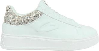 Alberto Guardiani Witte lage sneakers - Dames - Sneakers - Wit - 40 EU - Schoenen