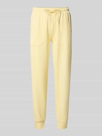 Christian Berg Slim Fit Sweatpants mit Viskose-Anteil in Hellgelb, Gr&ouml;&szlig;e XXL