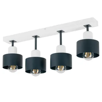 OEM Plafoniera Bianca In Legno E Metallo In Stile Scandinavo, 4xe27, Illuminazione Led Moderna Per Soggiorno, Cucina, Camera Da Letto, Cameretta Dei Bambi