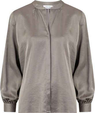 Knit-ted Dames, Blouses & Shirts, Grijs, Maat: 2XL