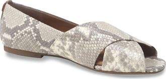 Gentle Souls Whoebe Flat in Taupe Snake at Nordstrom, Size 9.5