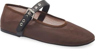 Tony Bianco Mimzy Mary Jane Flat in Chocolate Netta at Nordstrom, Size 6.5