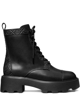 Tory Burch Womens T Monogram Lug Boot