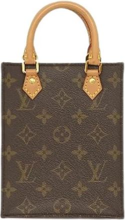 Louis Vuitton Pre-owned Sac Plat - Dames - Vintage Mini Tas - Bruin - ONE Size - Leer - Vintage