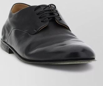 Mars&egrave;ll stucco lace up leather derby shoes