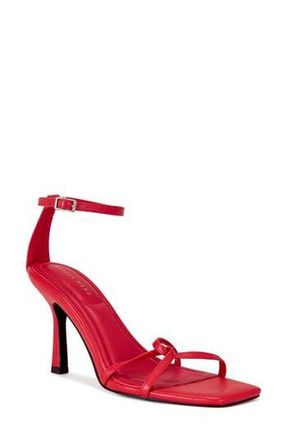 Azalea Wang Calsite Ankle Strap Sandal in Red at Nordstrom Rack, Size 8.5