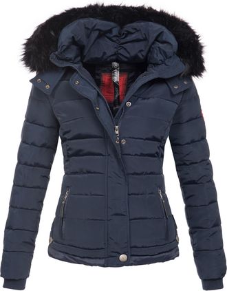 Navahoo Dames Winterjas Chloe - Getailleerd Met Afneembare Capuchon & Elegant Bont