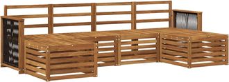 vidaXL Conjunto De Sof&aacute;s De Exterior 5 Uds. Vidaxl