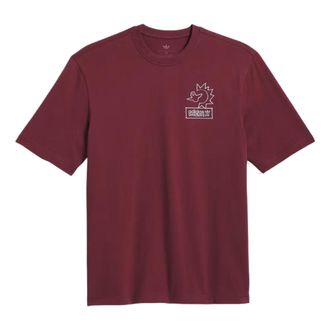 adidas Skateboarding x Mark Gonzales Not Amused T-Shirt Shadow Red Halo Silver KQ6267