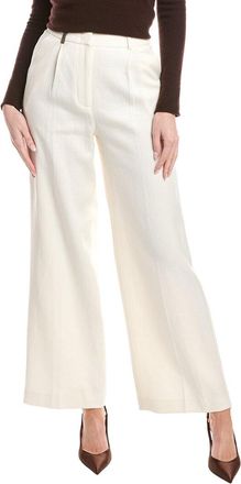 PESERICO Pleated Linen-Blend Pant