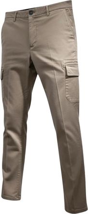 Pantaloni Torino Cargo Chinos - Heren - Broeken - Bruin - Maat: 2XL Katoen