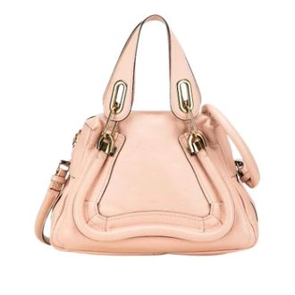 Chlo&eacute; Pre-owned Paraty Satchel - Dames - Pre-owned - Roze - Maat: ONE Size Leer