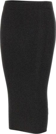 KANGRA Knitted Longuette Skirt - female - Kangra - Pencil Skirts - Black - XS - Skirts