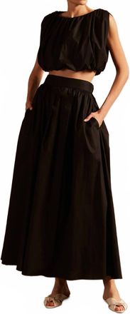 Adriana Degreas Solid Inamorata Cropped Blouse In Black