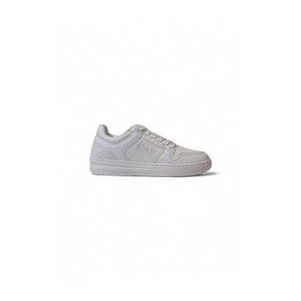 Emporio Armani Moderne witte polyester sneakers - Heren - Sneakers - Wit - 36 2/3 EU - Polyester - Schoenen