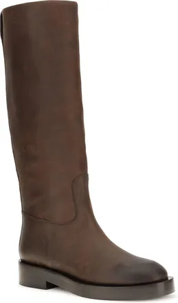 PARIS TEXAS Womens Napa Leather High Boots Ebano