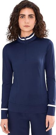 Callaway Thermal Long Sleeve Colorblock Top Womens Clothing Peacoat : 2XL (Womens 18-20), Elastane/Polyester