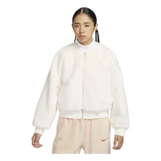 Nike (WMNS) Nike sportswea Reversible Faux Fur Bomber Jacket Sail Sand FB8693-133