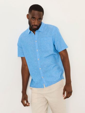 Fat Face FatFace Bugle Bright Blue Short Sleeve Shirt