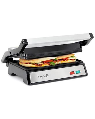 MegaChef Electric Dual Plate Non-Stick Panini Grill Contact Press