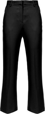 Pinko Crepe broek voor vrouwen - Dames - Wijde Broeken - Zwart - L - Broeken