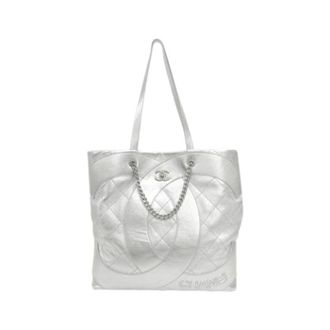 Chanel Bolso Tote Vintage Pre-owned - Pre-owned - Mujer - Gris - ONE SIZE