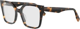 Fendi Way Eyeglasses - Dames - Brillen - Bruin - 54 MM - Accessoires