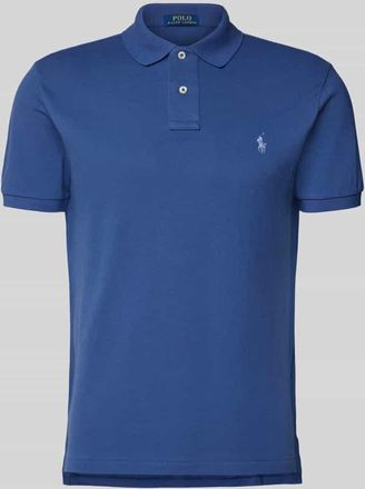 Polo Ralph Lauren Poloshirt mit Label-Stitching in Blau, Größe XXL