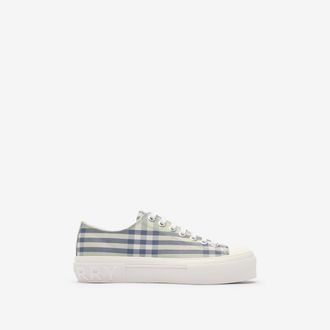 Burberry Check Sneakers, Size: 37.5