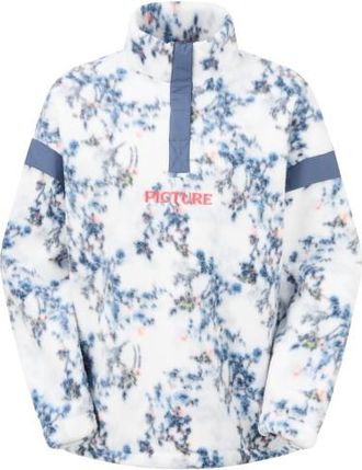 Picture Velora Printed 1/4 Fleece Fleecepullover f&uuml;r Damen | wei&szlig;/grau