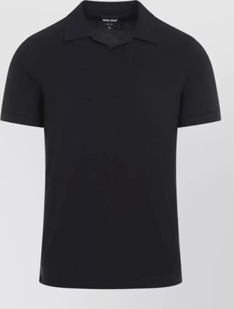 Giorgio Armani viscose short-sleeve polo shirt