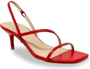 Chase + Chloe by Intouch Footwear Nailee Kitten Heel Sandal in Red at Nordstrom Rack, Size 5.5