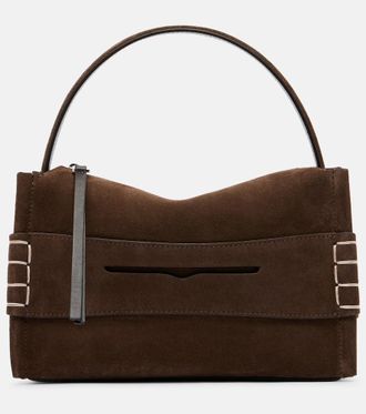 J.W.Anderson Loafer Small suede top-handle bag