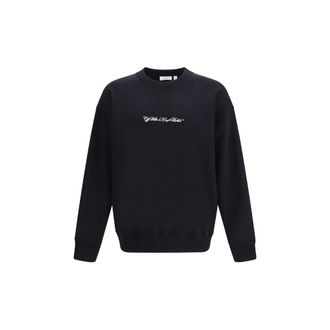 Off-white Black Cotton Mens Sweatshirt