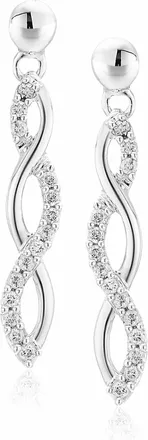 Vir Jewels 1/4 cttw Lab Grown Diamond Dangle Earrings in Sterling Silver With Push Backs For Women