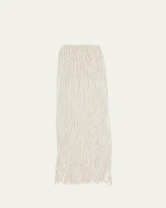 Alaia Knit Beaded Scarf