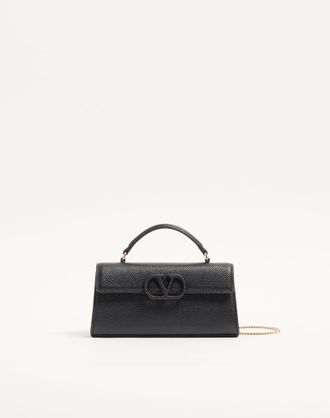 Valentino Garavani Mini borsa Valentino Garavani Vsling In Vitello Granato Donna NERO UNI