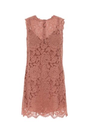 Dolce & Gabbana Pink Lace Dress