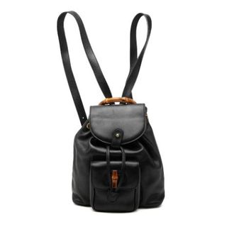 Gucci Pre-owned Zaino in Bamboo - - Pre-owned - Donna - Nero - ONE SIZE