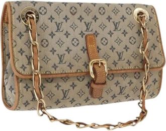 Louis Vuitton Pre-owned Shoulder Bags, female, Blue, Size: ONE SIZE Pre-owned Vintage Shoulder Bag