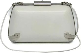 Balenciaga Tweedehands leren schoudertassen - Dames - Vintage Clutch - Wit - ONE Size - Leer - Vintage